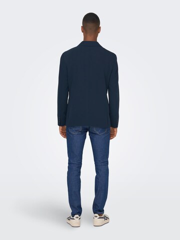 Coupe regular Veste de costume 'EVE' Only & Sons en bleu