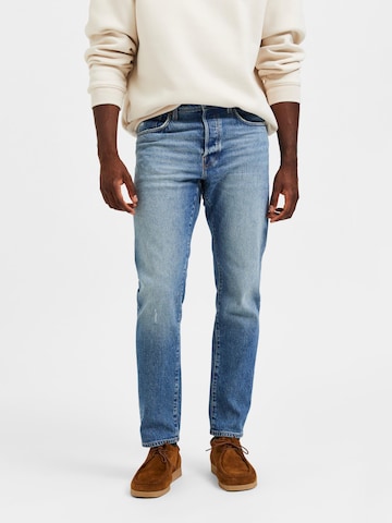 SELECTED HOMME Tapered Jeans in Blue: front