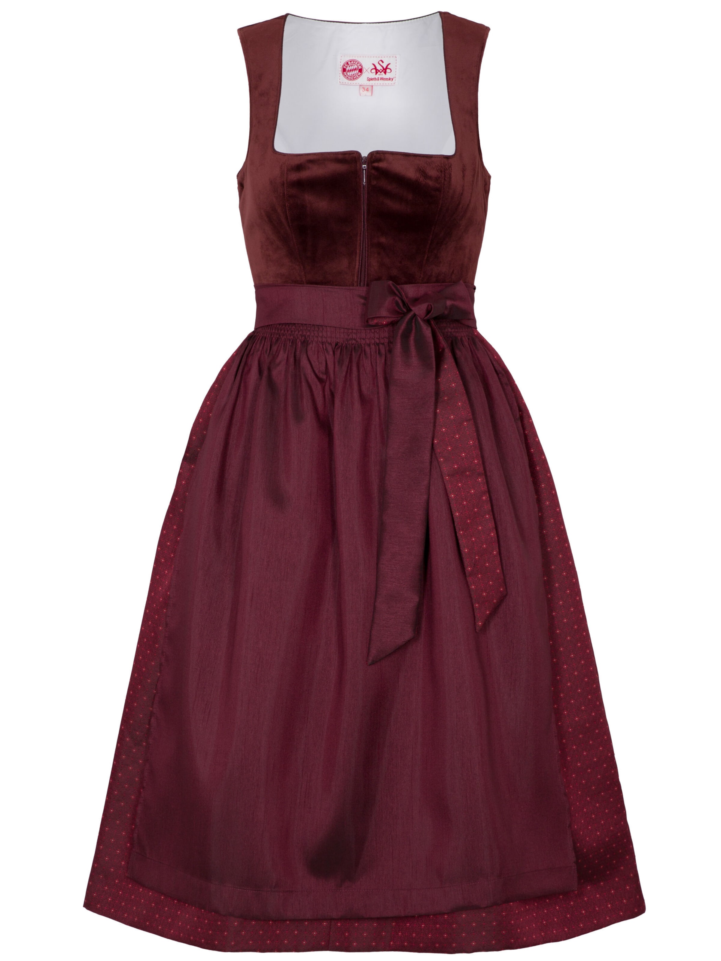 Dirndl SPIETH & WENSKY en rouge : devant