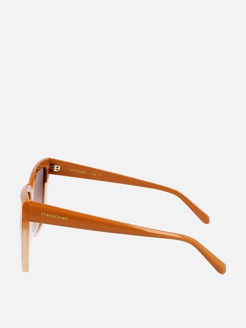 FERRAGAMO Zonnebril in Beige