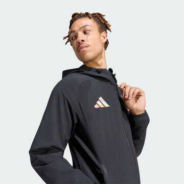 Veste de sport 'Olympique Lyon' ADIDAS PERFORMANCE en noir
