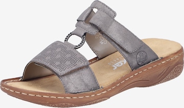 Rieker Pantolette in Grau: Vorderseite