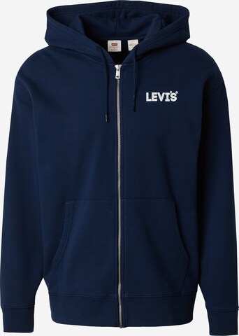 LEVI'S ® Sweatvest in Blauw: voorkant