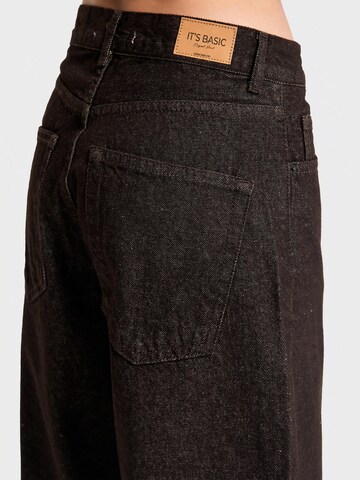 IT'S BASIC Regular Jeans 'Straight High Rise Jeans - Espresso' in Bruin