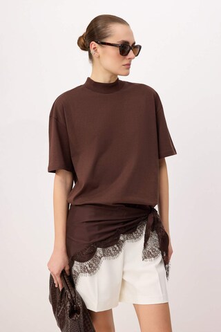 Trendyol Majica | rjava barva