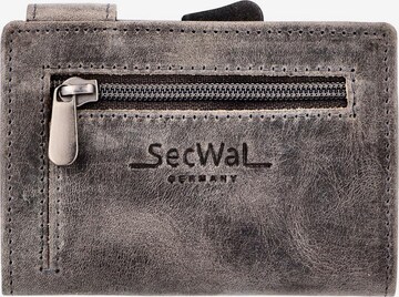 SecWal Wallet in Grey: front