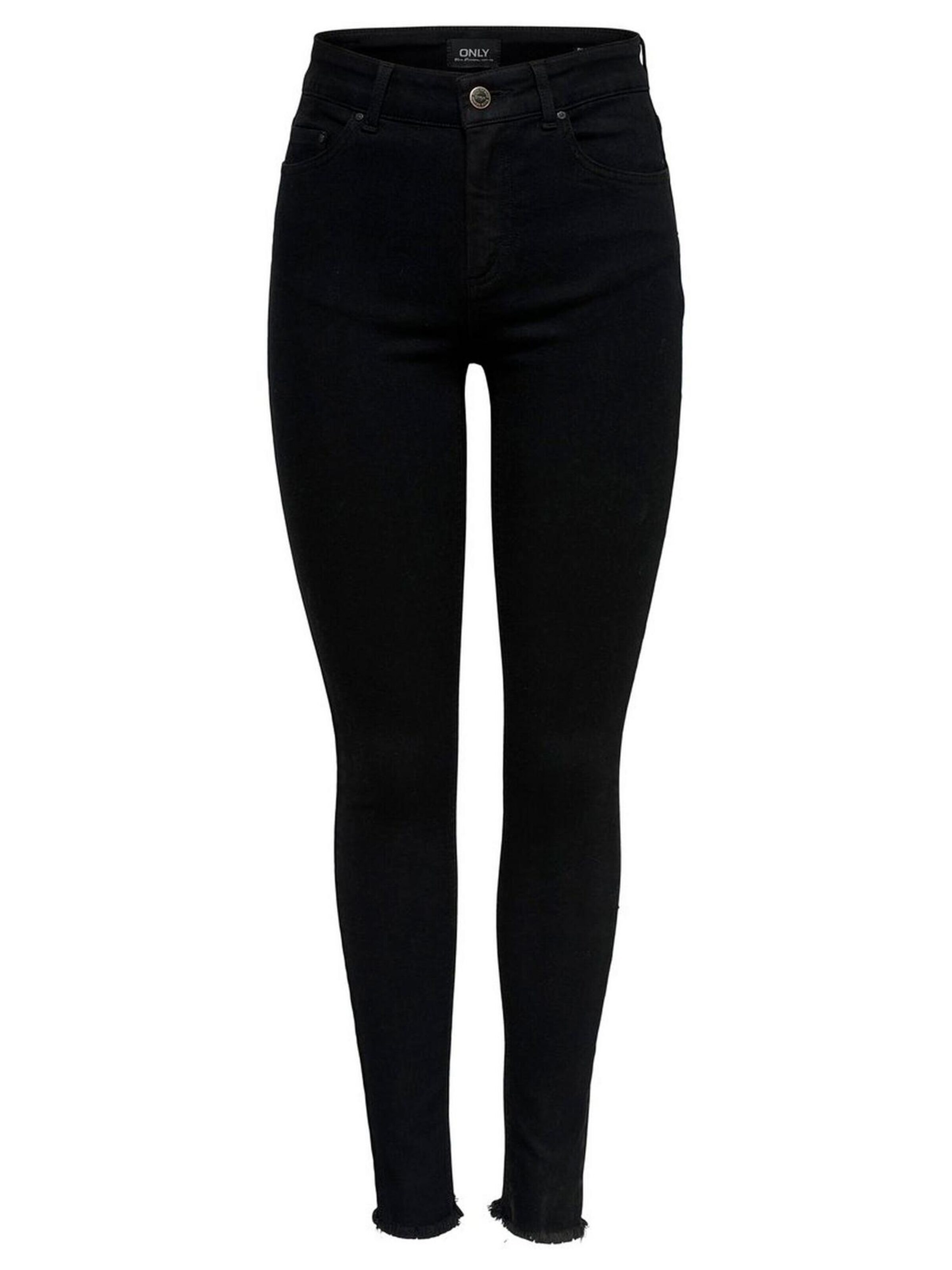 Skinny Jeans 'ONLBLUSH MID SK AK RAW REA2343 NOOS 15167313' di ONLY in nero: frontale
