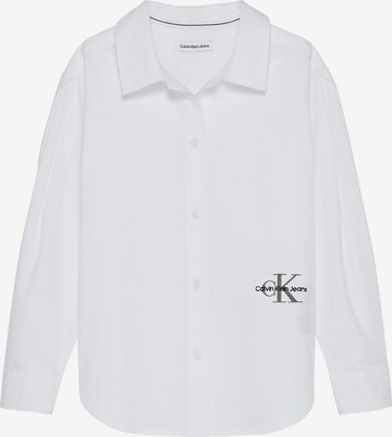 Camicia da donna di Calvin Klein Jeans in bianco: frontale