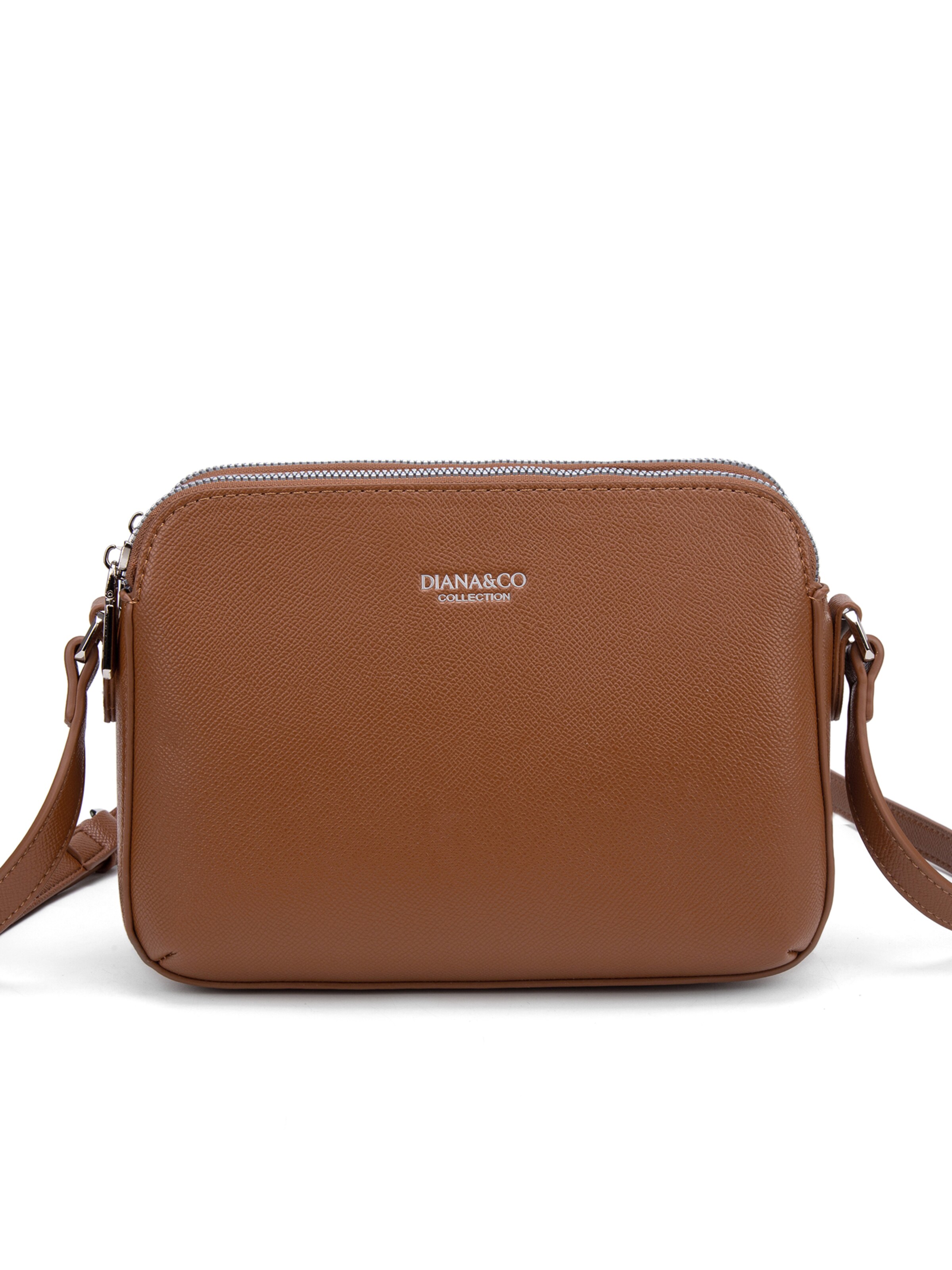 Borsa a tracolla di Diana&Co. in marrone: frontale