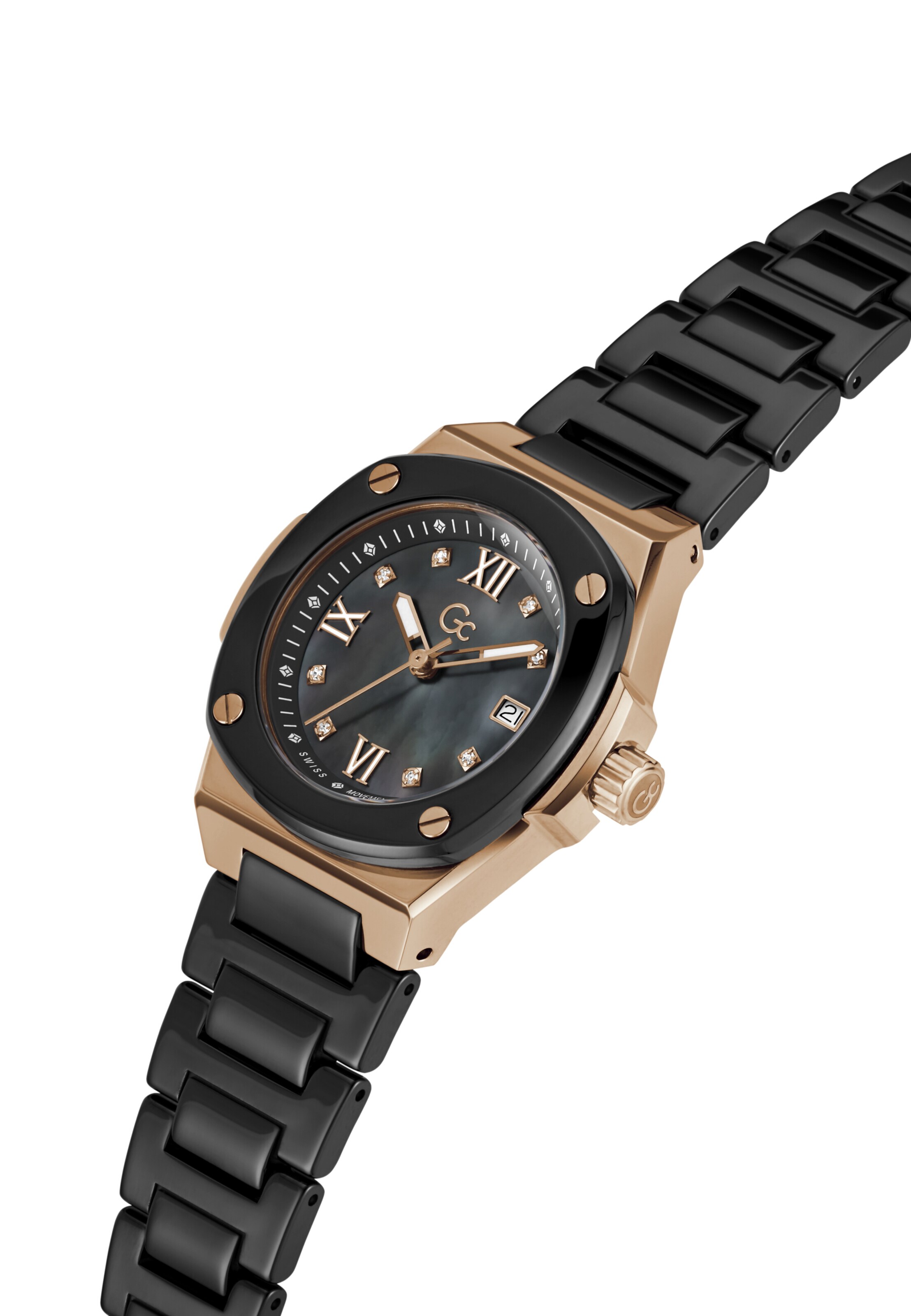 Gc Analog Watch 'Coussin Shape Mini' in Black