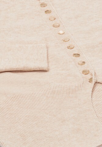 NAEMI Gebreid vest in Beige