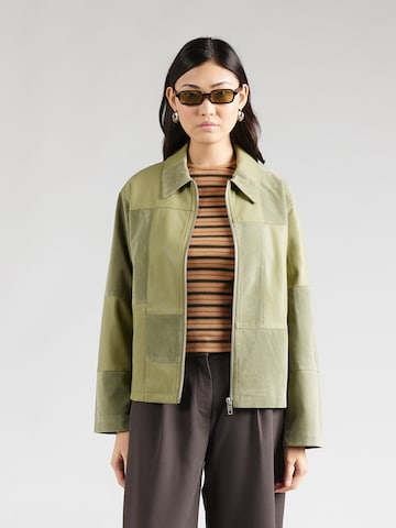 TOPSHOP Övergångsjacka i grön: framsida