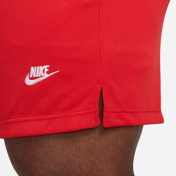 Nike Sportswear Regular Workout Pants in Red