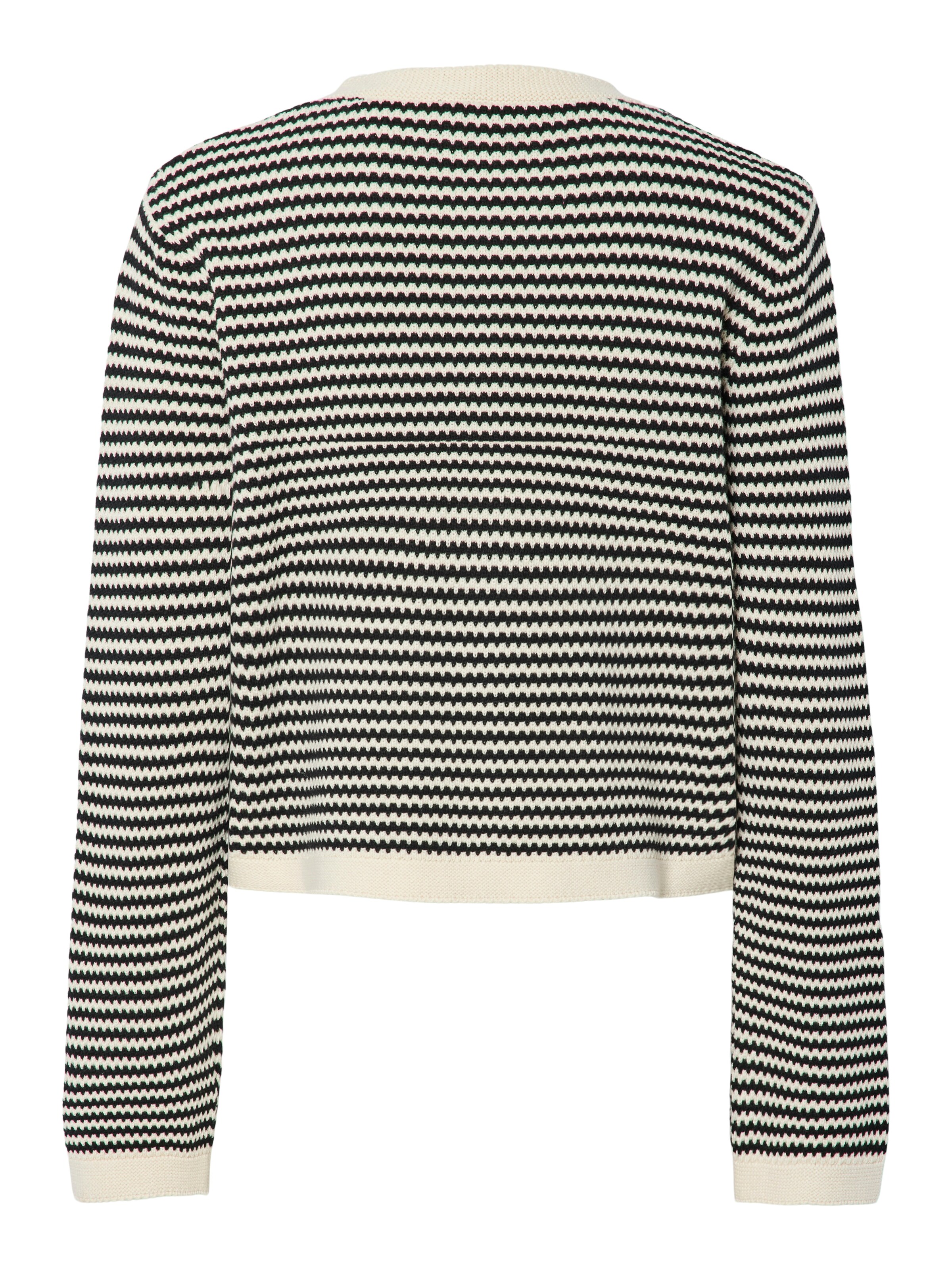 PIECES Strickjacke in Schwarz