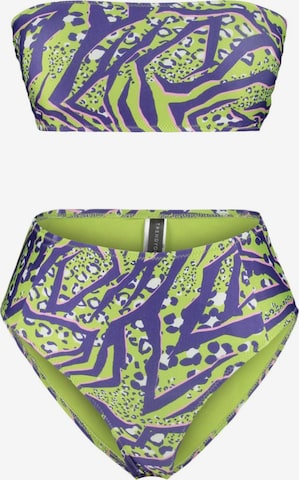 žalia Trendyol Bandeau Bikinis: priekis