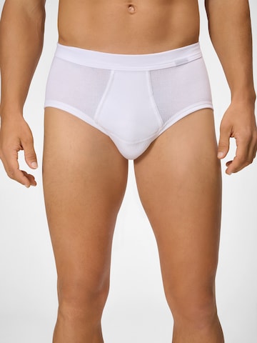 Slip ' Organic Doppelripp ' Ammann en blanc : devant