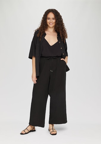 QS Blouse in Zwart