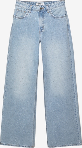 Pull&Bear Vrečasti Kavbojke | modra barva: sprednja stran