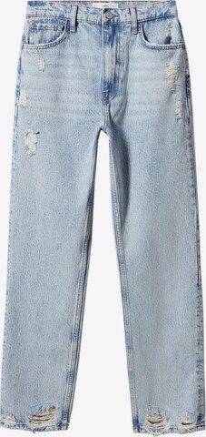 MANGO Tapered Jeans 'Brooklyn' in Blauw: voorkant