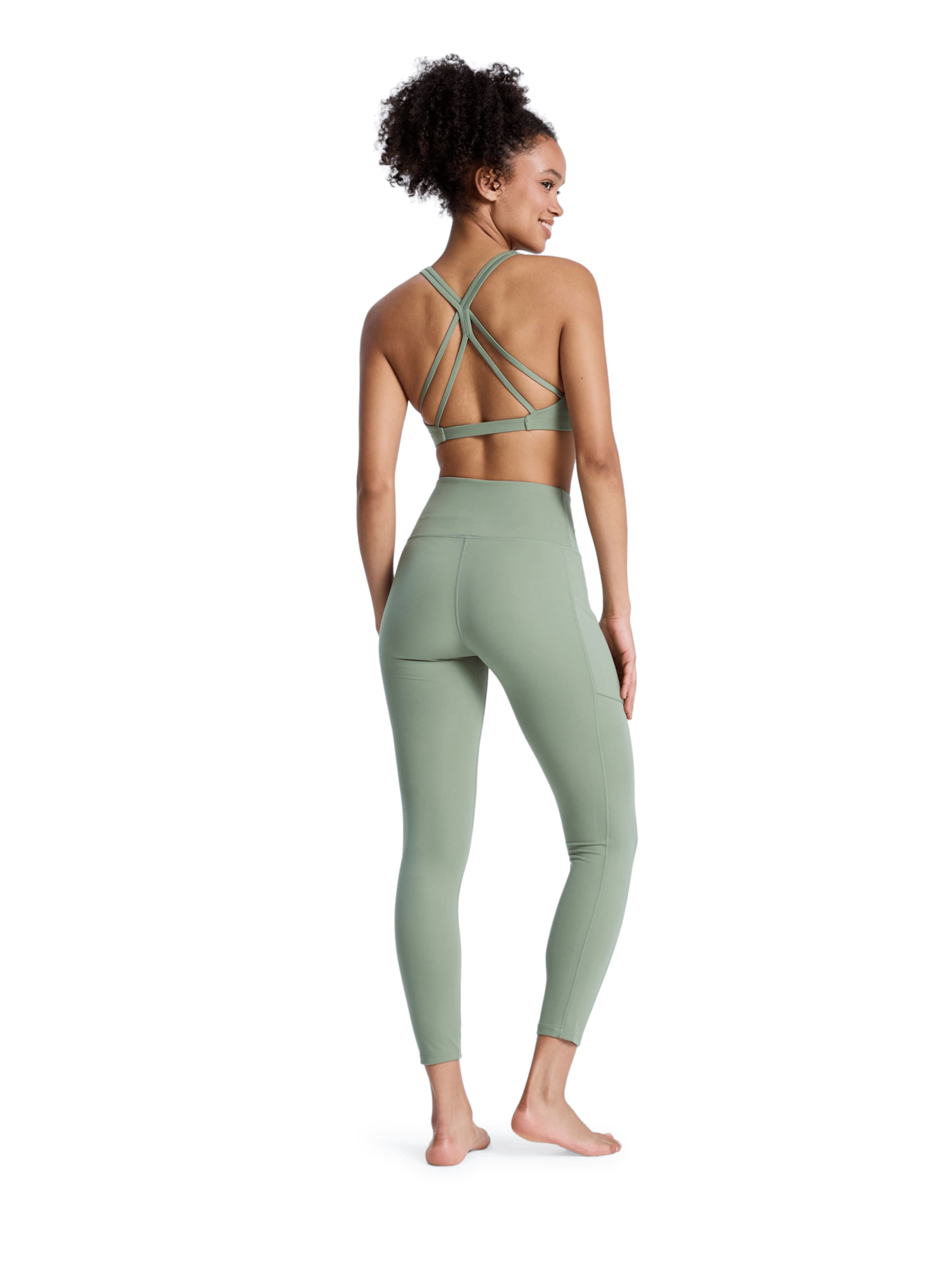 ROXY Skinny Leggings 'Heart Into' in Green