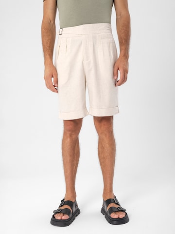 Antioch Regular Trousers in Beige: front