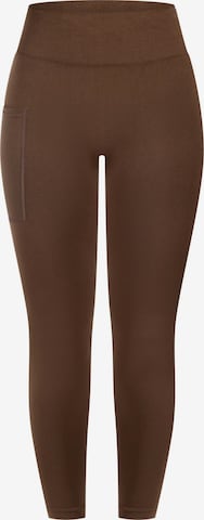 Leggings ' Kadria ' Smilodox en marron : devant