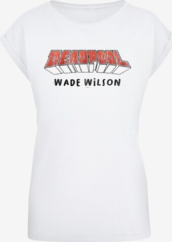 ABSOLUTE CULT T-Shirt 'Deadpool - Aka Wade Wilson' in Weiß: predná strana