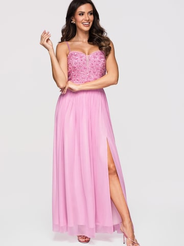 Ombre Evening dress in Pink: front