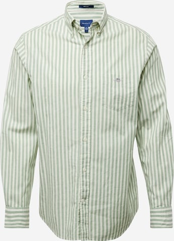 Coupe regular Chemise GANT en vert : devant