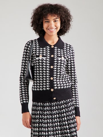 Derhy Strickjacke 'BARBERINE' in Schwarz: Vorderseite