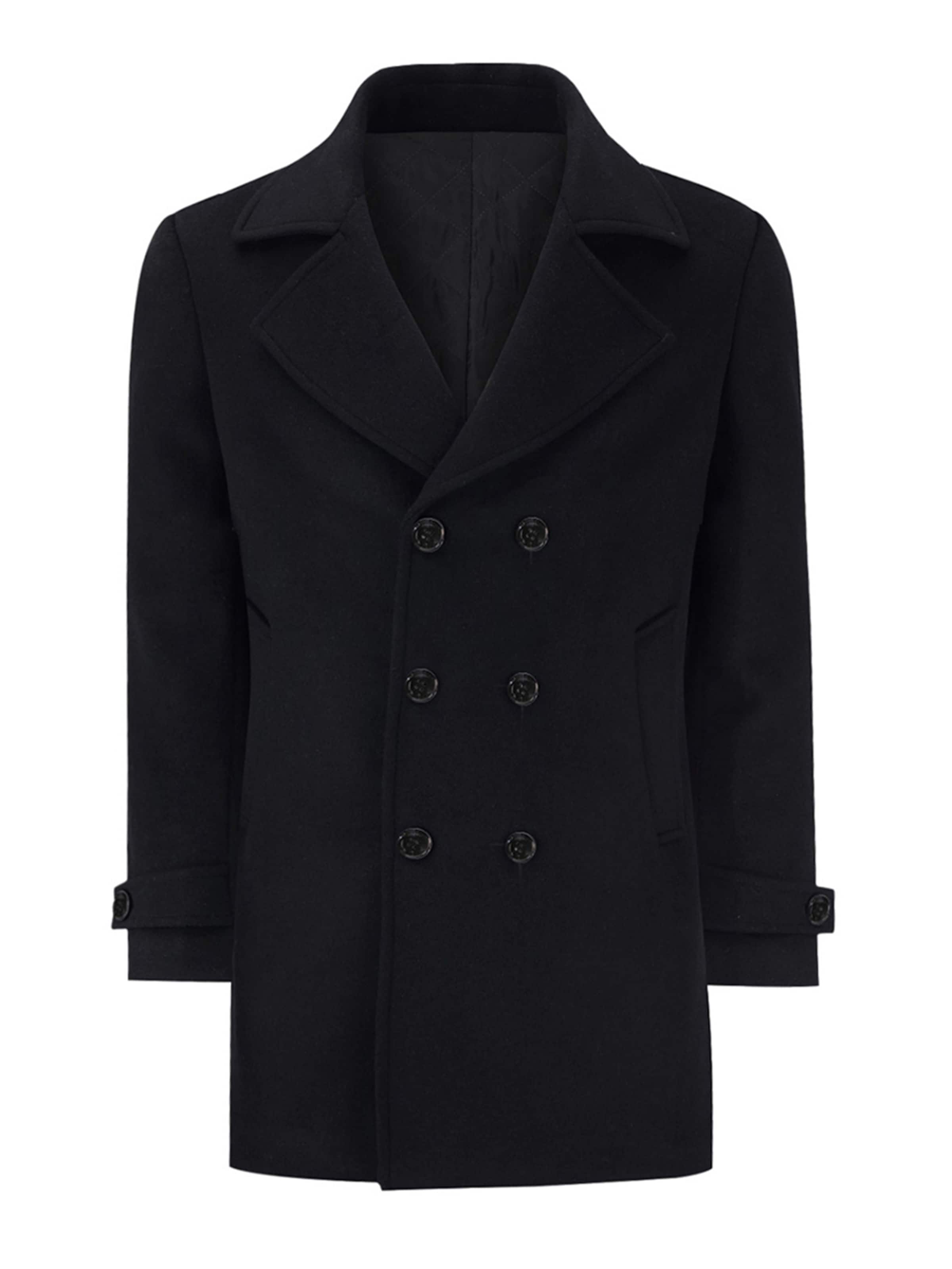 Youthup Winter Coat in Black: front