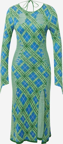 House of Sunny Kootud kleit, värv roheline: eest vaates