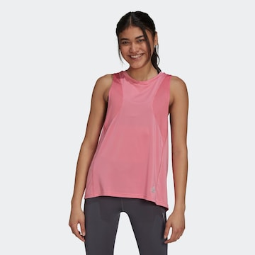 ADIDAS SPORTSWEAR - Top desportivo 'Own the Run' em rosa: frente