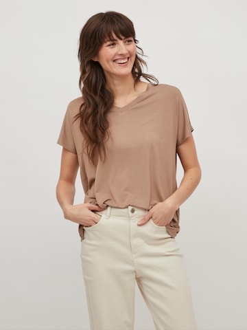 VILA Shirt 'Belis' in Brown: front