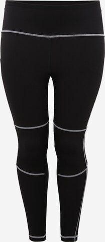 Reebok Skinny Sportovní kalhoty – černá: přední strana