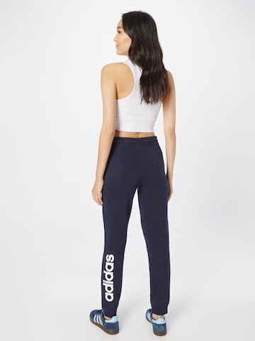 ADIDAS SPORTSWEAR Tapered Sportbroek 'Essentials' in Blauw