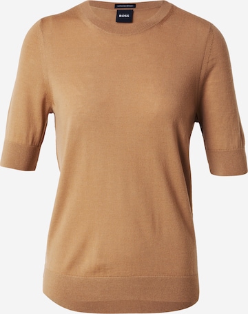 Pull-over 'Farbella' BOSS en beige : devant