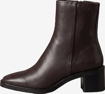 Bottines Calvin Klein en marron : devant