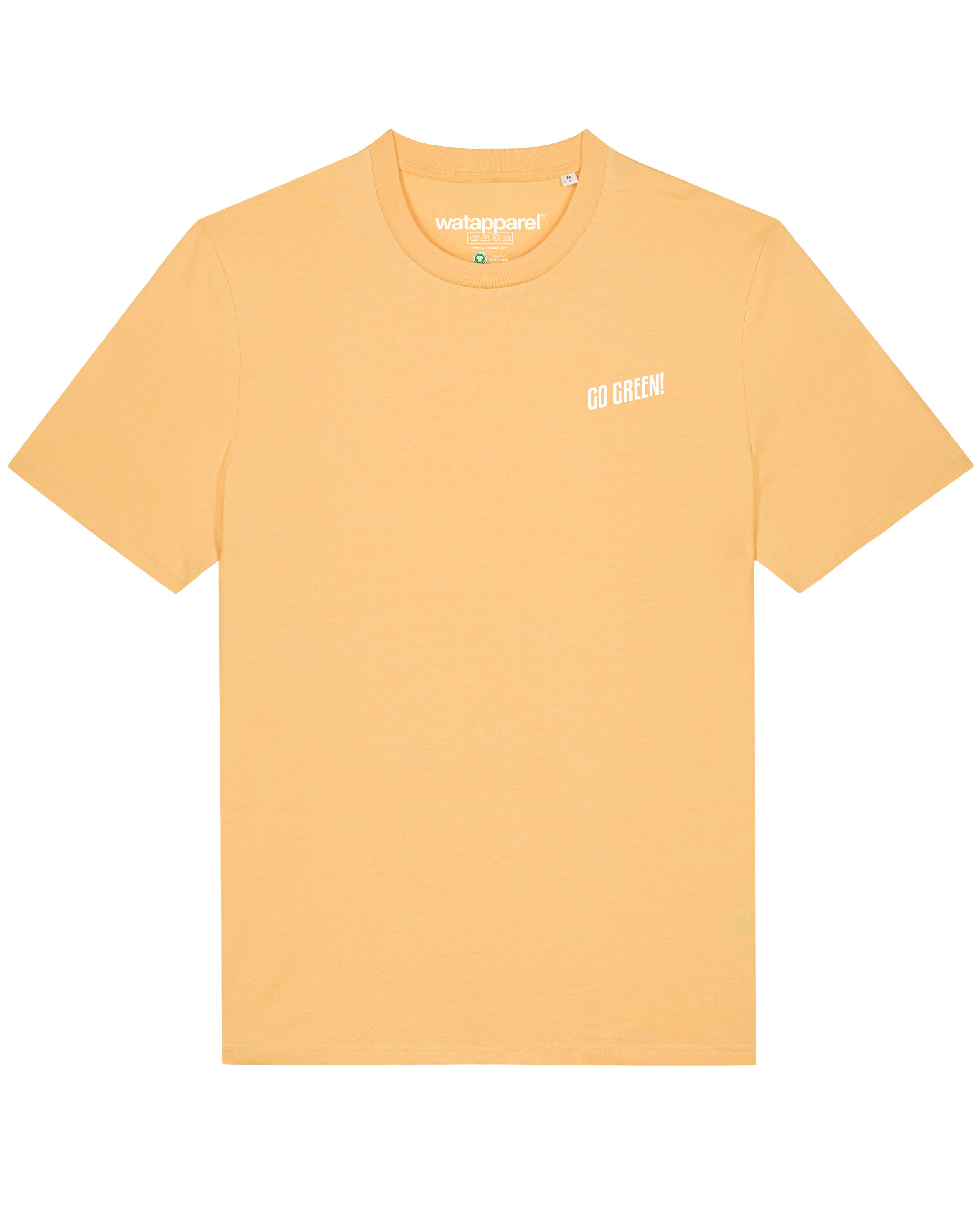 Watapparel T-Shirt 'Go Green' in Orange: Vorderseite