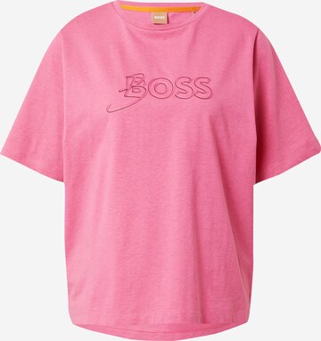 BOSS Tričko 'Etey' – pink: přední strana