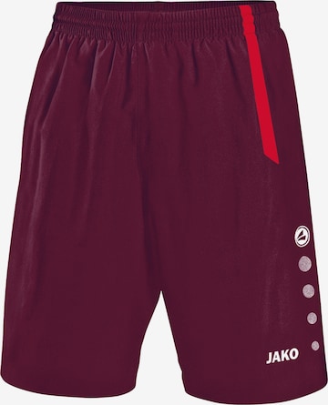 JAKO Regular Sportshorts 'Turin' in Rot: predná strana