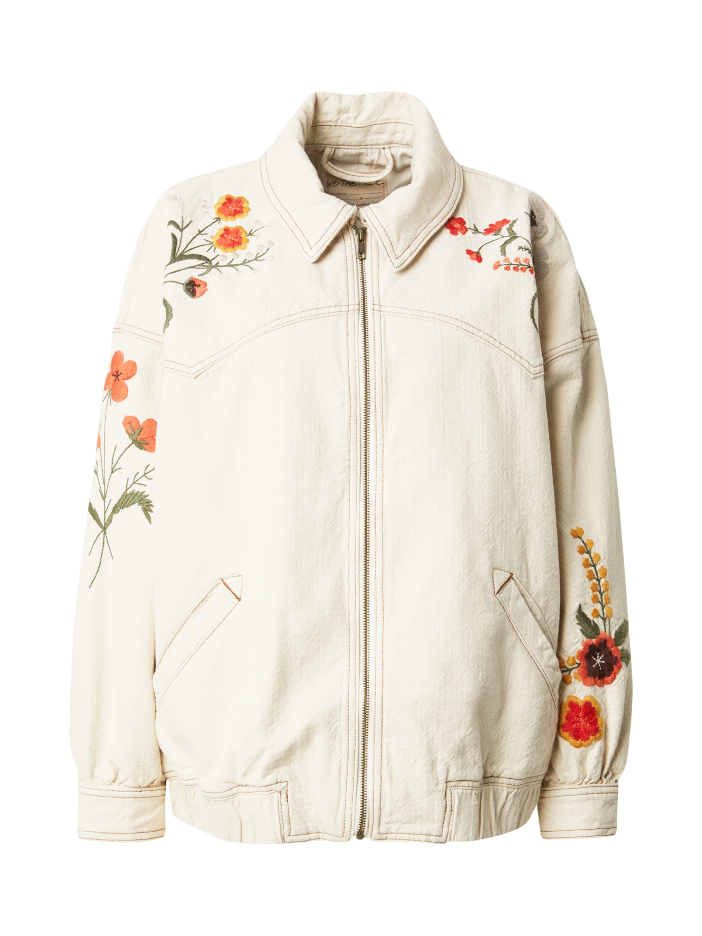 Free People Φθινοπωρινό και ανοιξιάτικο μπουφάν 'DUSTY TRAILS' σε μπεζ: μπροστά