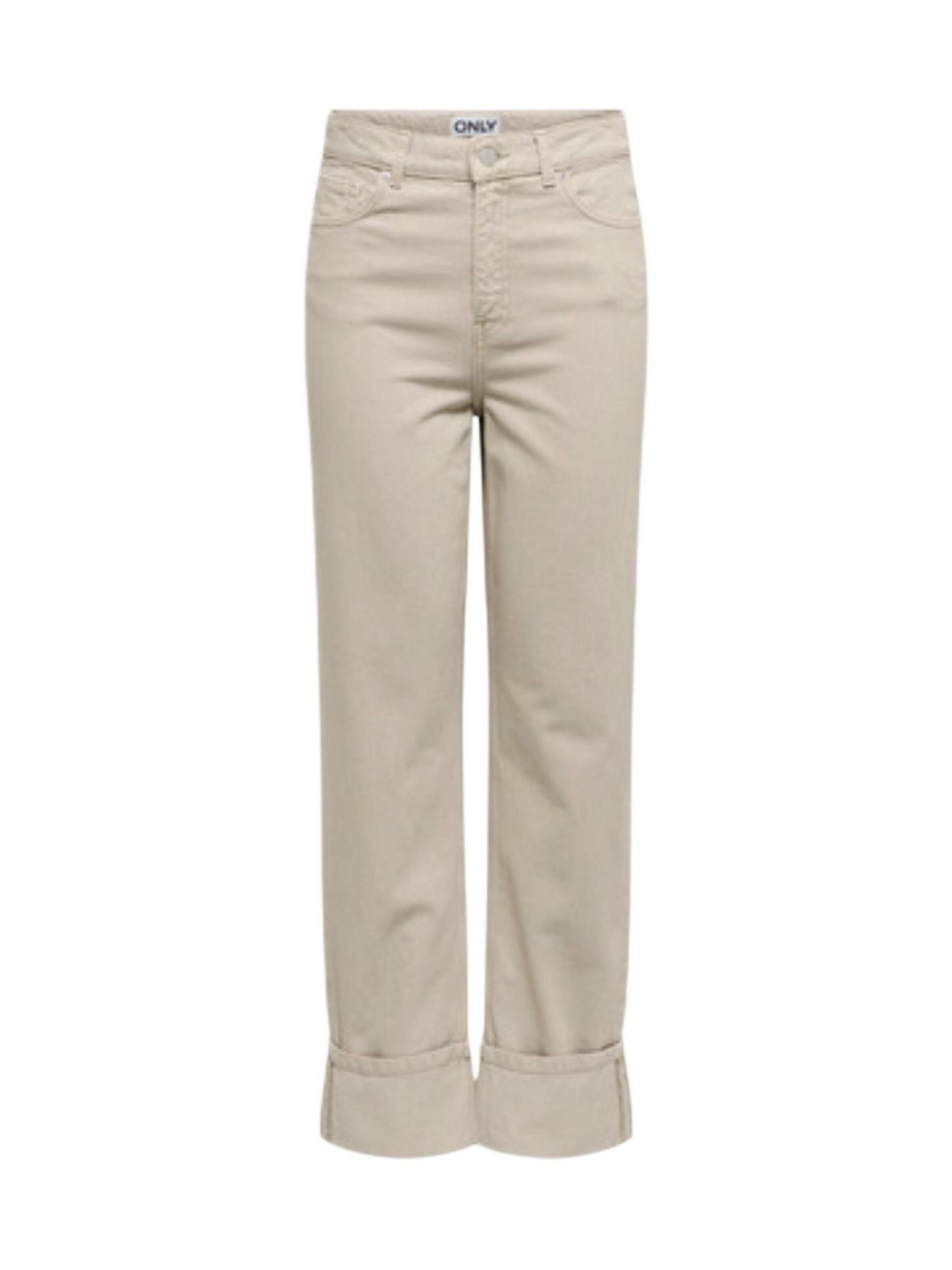 regular Jeans 'Onleverly Hw Slim St Fold-Up Cc Pnt 15364368' di ONLY in beige: frontale