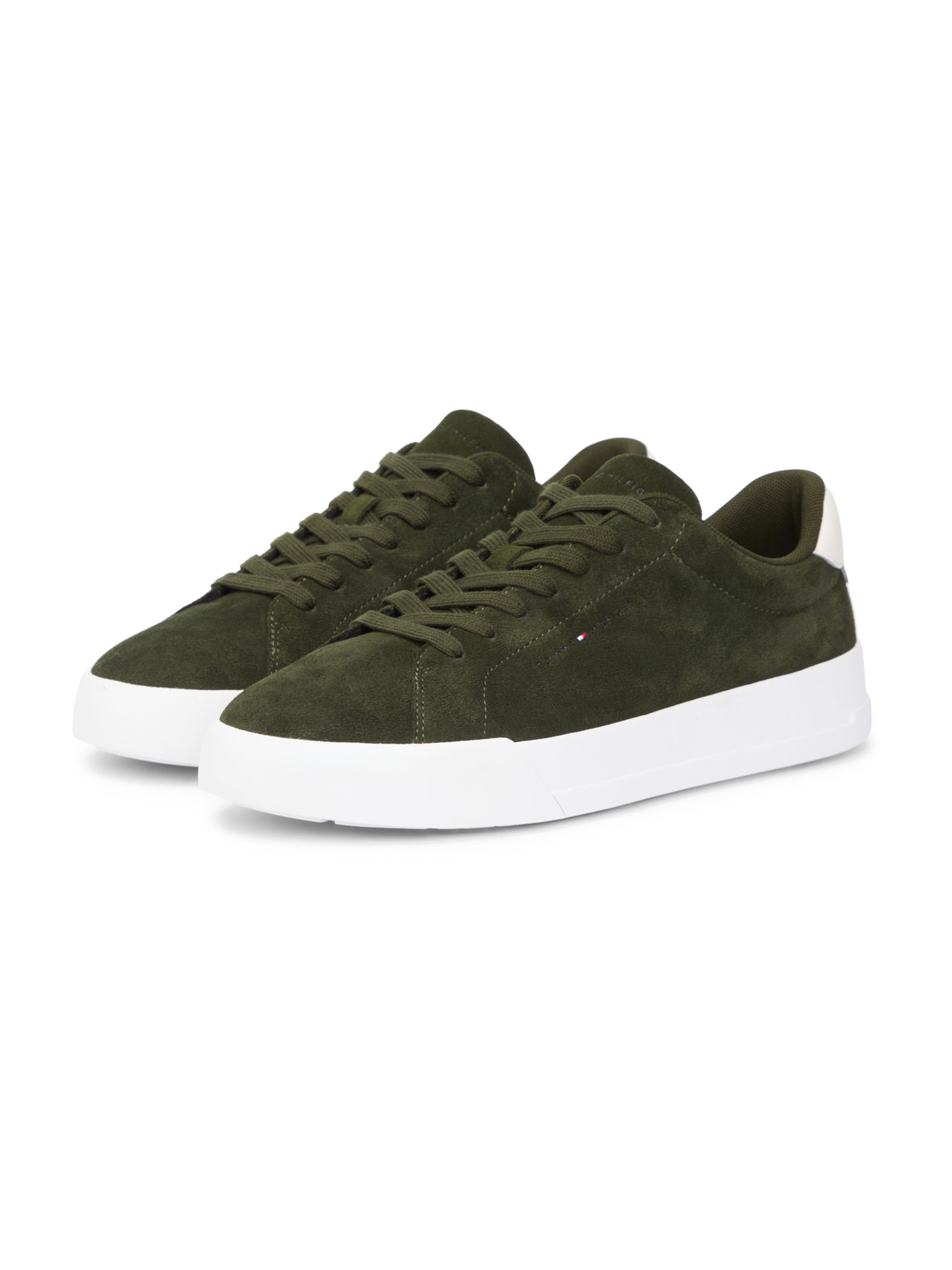 TOMMY HILFIGER Nizke superge 'COURT CORE' | zelena barva: sprednja stran