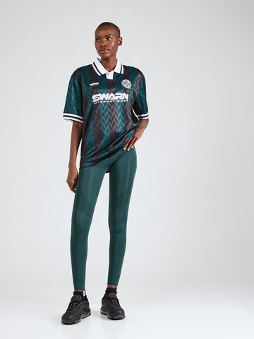 Skinny Pantalon de sport Hummel en vert