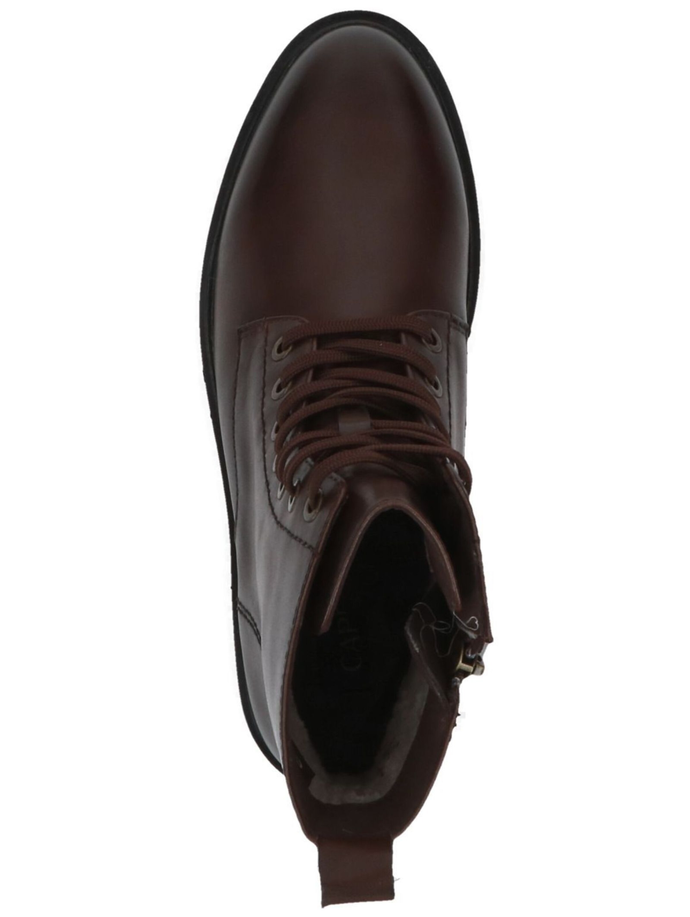 CAPRICE Lace-Up Ankle Boots in Brown