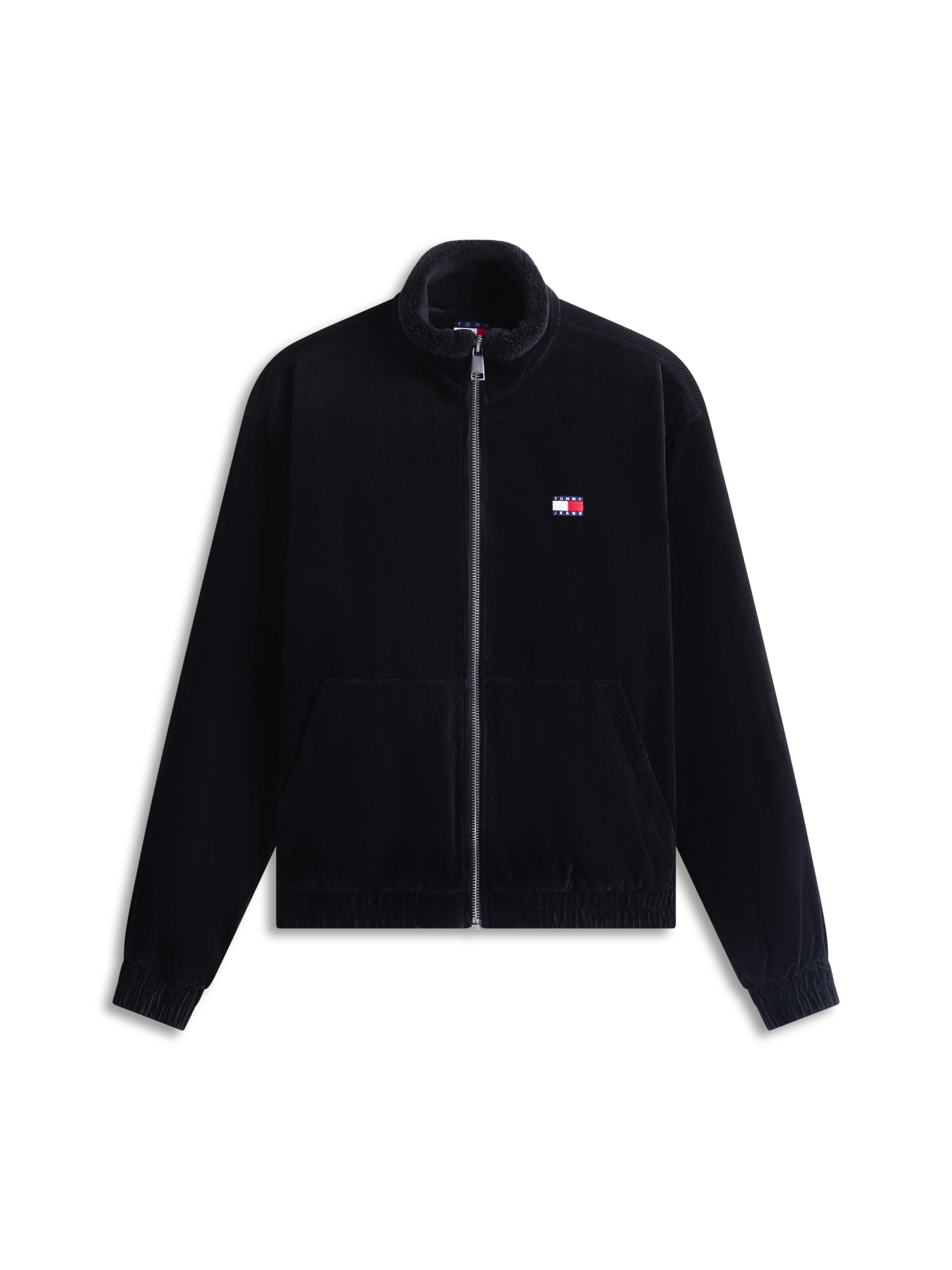 Tommy Jeans Prehodna jakna | črna barva: sprednja stran