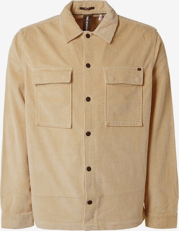 No Excess Regular fit Overhemd in Beige: voorkant