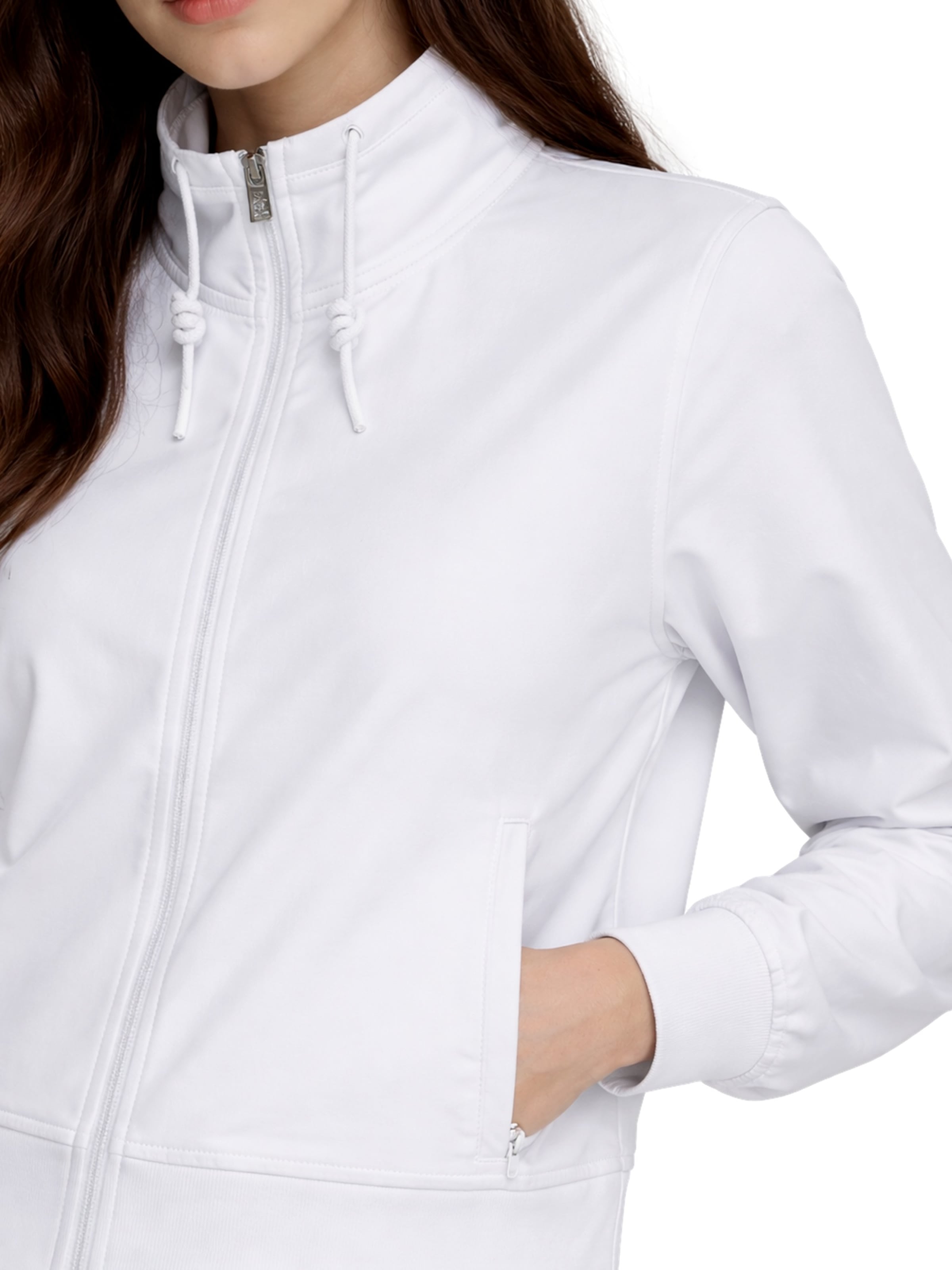 Giacca di felpa 'Enja' di Elbsand in bianco