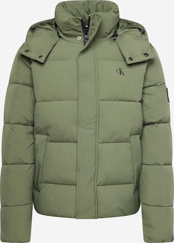 Veste mi-saison 'Essential' Calvin Klein Jeans en vert : devant